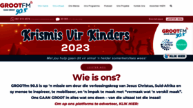 What Grootfm.co.za website looked like in 2023 (This year)