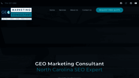 What Geomarketingconsultant.com website looked like in 2023 (This year)