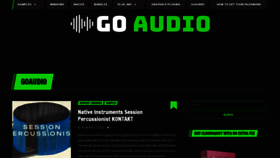 What Goaudio.cc website looked like in 2023 (This year)