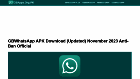 What Gbapps.org.pk website looked like in 2023 (This year)
