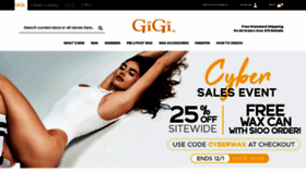 What Gigispa.com website looked like in 2023 (This year)