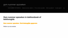 What Gsmnummeropzoeken.be website looked like in 2023 (This year)