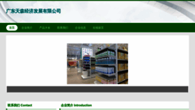 What Gdtiansen.cn website looked like in 2023 (This year)
