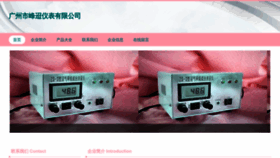 What Gzfengtiao.cn website looked like in 2023 (This year)