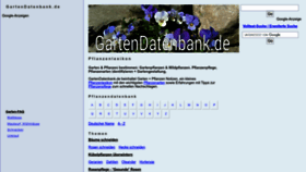 What Gartendatenbank.de website looked like in 2023 (This year)