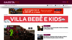 What Gazetaptc.com.br website looked like in 2023 (This year)