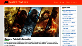 What Gamerspoint.info website looked like in 2023 (This year)