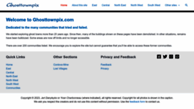 What Ghosttownpix.com website looked like in 2023 (This year)