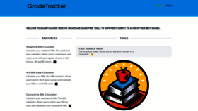 What Gradetracker.com website looked like in 2023 (This year)
