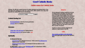 What Goodcatholicbooks.org website looked like in 2023 (This year)