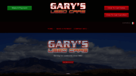 What Garysusedcars.com website looks like in 2024 