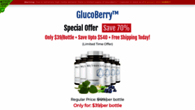 What Glucoberrybuynow.us website looks like in 2024 