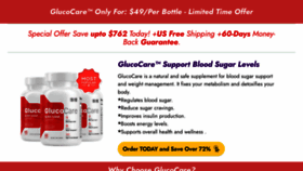 What Glucocarebuynow.us website looks like in 2024 
