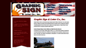 What Graphicsignandletter.com website looks like in 2024 