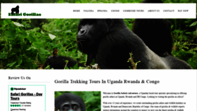 What Gorillasafarisadventure.com website looks like in 2024 