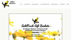 What Goldfinchgiftbaskets.com website looks like in 2024 