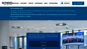 What Gendo.at website looks like in 2024 