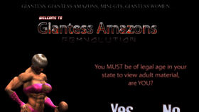 What Giantessamazons.com website looks like in 2024 