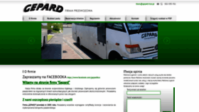 What Gepard-bus.pl website looks like in 2024 