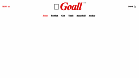 What Goall.com website looks like in 2024 