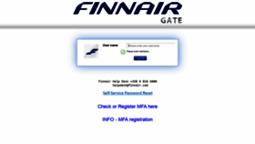 What Gate.finnair.com website looks like in 2024 