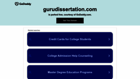 What Gurudissertation.com website looks like in 2024 