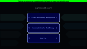 What Games555.com website looks like in 2024 
