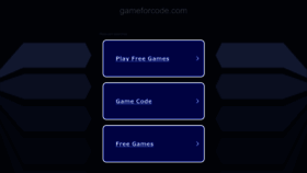 What Gameforcode.com website looks like in 2024 