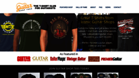 What Guitarshoptees.com website looks like in 2024 