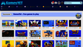 What Gamesyet.com website looks like in 2024 