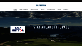 What Golf-bettor.com website looks like in 2024 