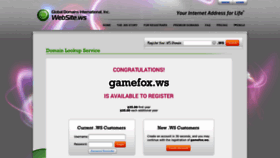 What Gamefox.ws website looks like in 2024 