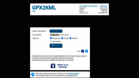 What Gpx2kml.com website looks like in 2024 