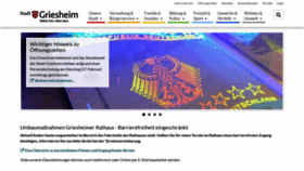 What Griesheim.de website looks like in 2024 