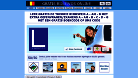 What Gratisrijbewijsonline.be website looks like in 2024 