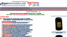 What Gpsinformation.net website looks like in 2024 