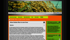 What Goldenrice.org website looked like in 2024 (1 year ago)