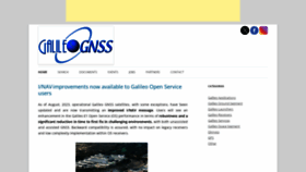 What Galileognss.eu website looks like in 2024 
