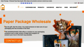 What Good-package.com website looks like in 2024 