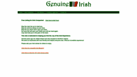 What Genuineirish.com website looks like in 2024 
