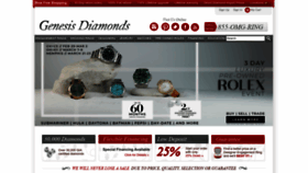 What Genesisdiamonds.net website looks like in 2024 