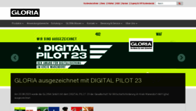 What Gloria.de website looks like in 2024 