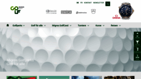 What Golfparks.ch website looks like in 2024 