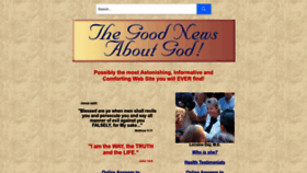 What Goodnewsaboutgod.com website looks like in 2024 