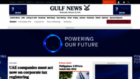 What Gulf-news.com website looks like in 2024 