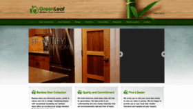 What Greenleafdoors.com website looks like in 2024 