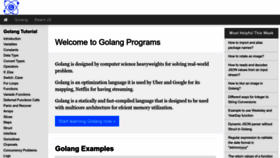 What Golangprograms.com website looks like in 2024 