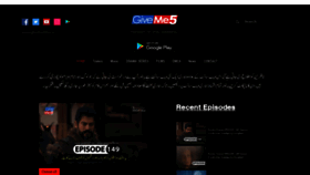 What Giveme5.co website looks like in 2024 