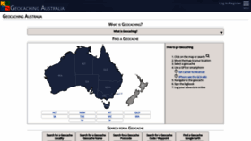What Geocaching.com.au website looks like in 2024 