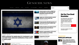 What Genocide.news website looks like in 2024 